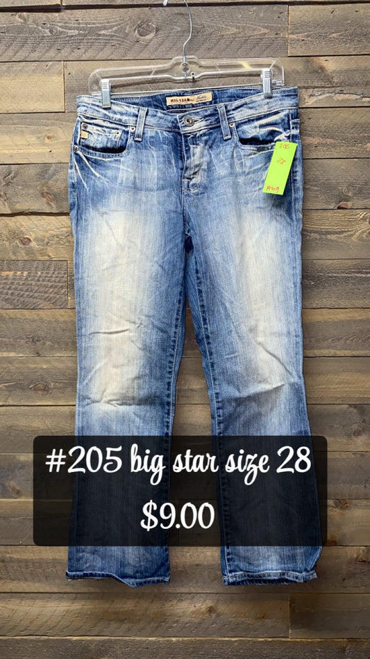 #205 BIG STAR JEANS 28