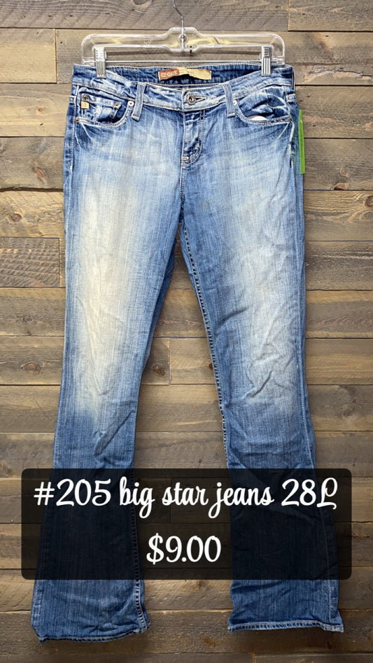 #205 BIG STAR JEANS 28L
