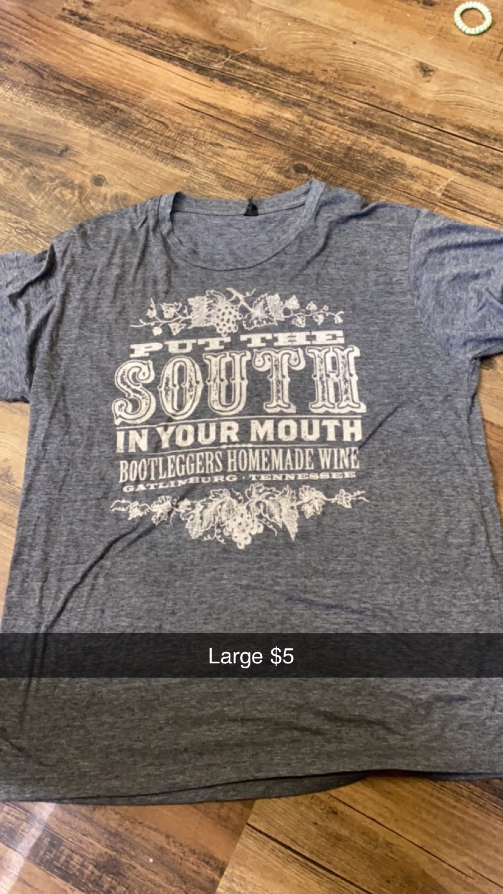 #155 Large Tee south in your mouth