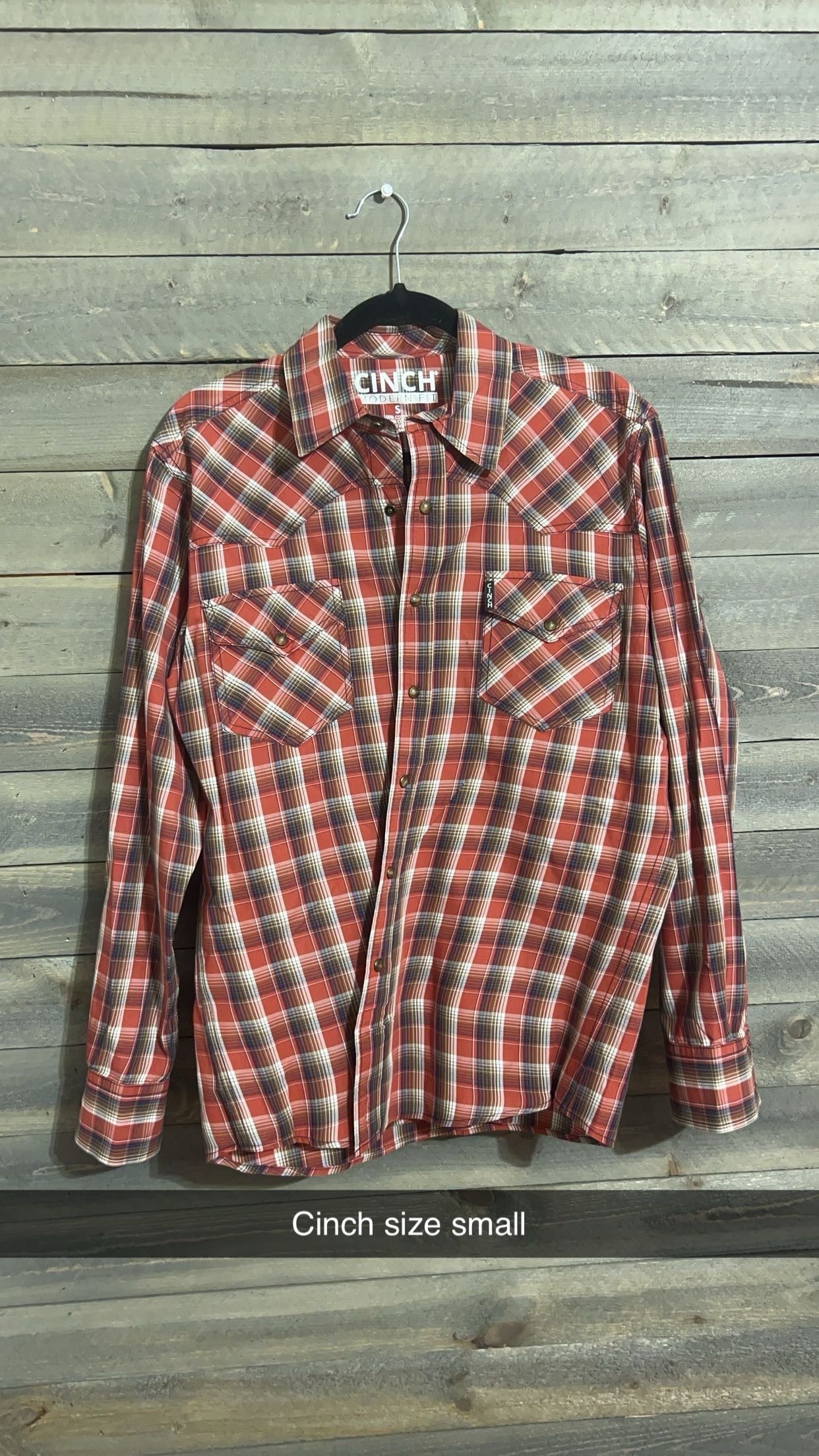 #99 cinch size small button up