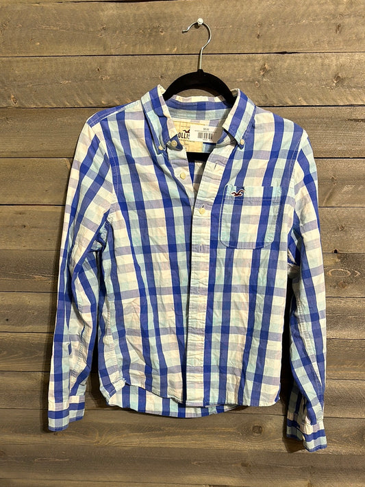 #2 MENS HOLISTER BUTTON UP SM (OCT)