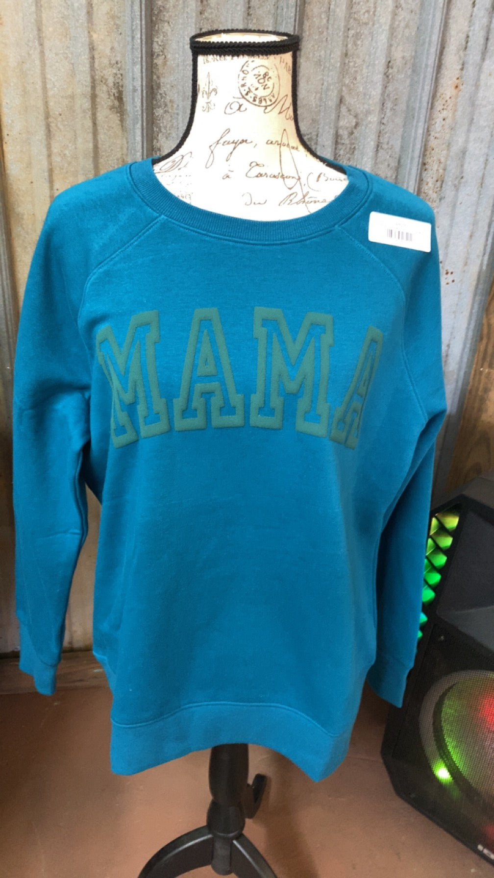 Mama blue & green sweatshirt SR