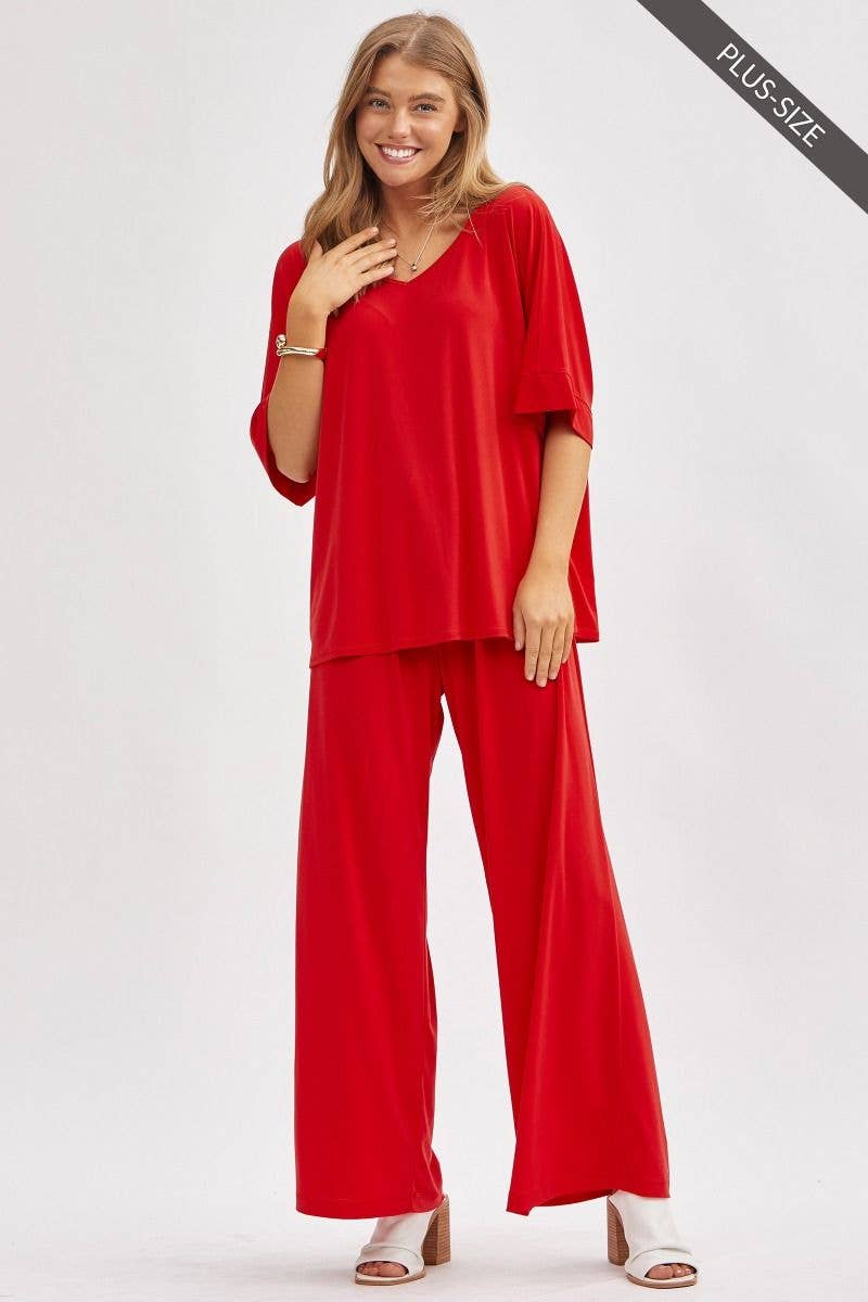 PLUS SIZE FLOWY SET