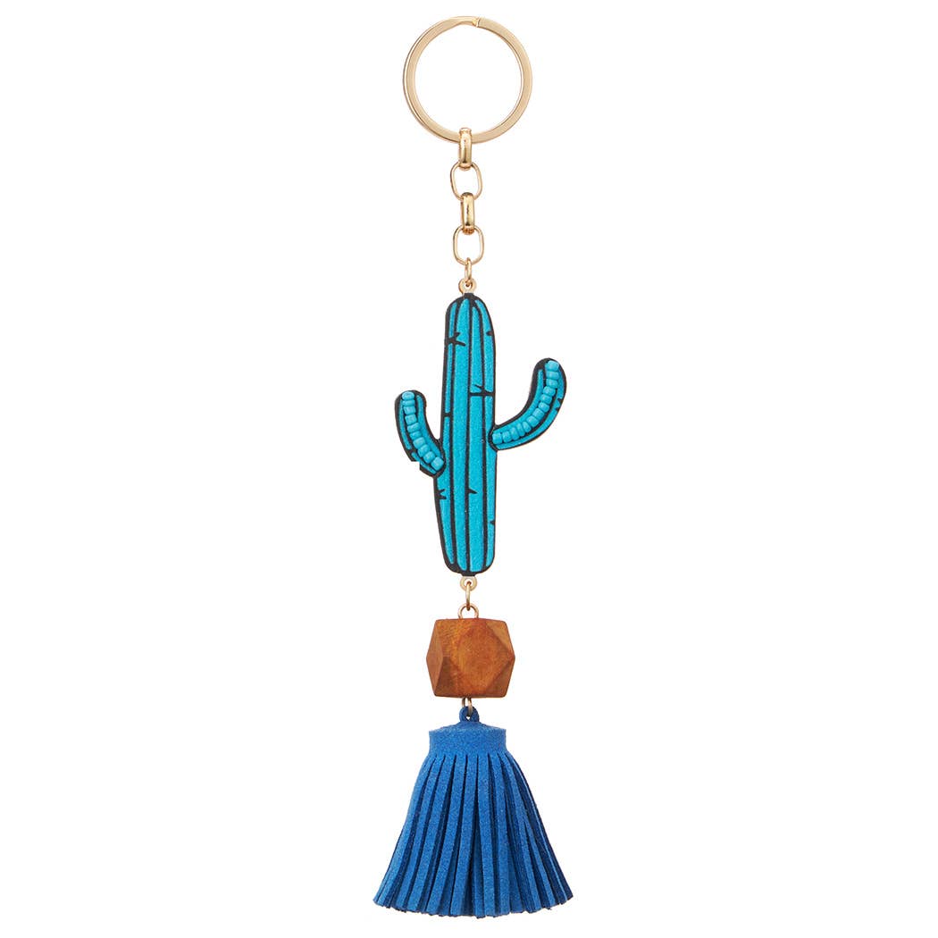 Cactus Tassel Keyring