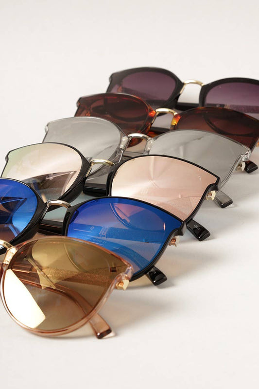 Women's Round Glitter Sunglasses
