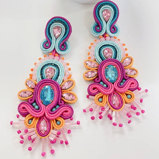 Sammy beaded pink