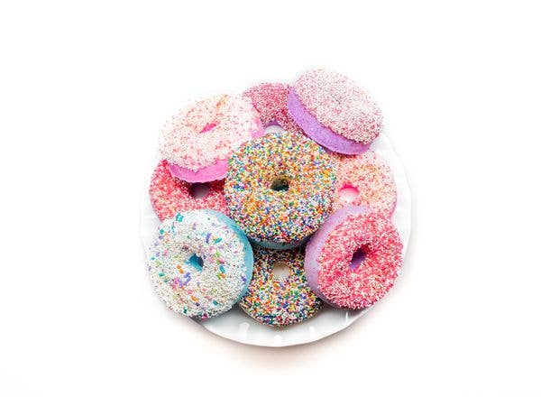 Donut Bath Bomb | Rainbow Airbrush