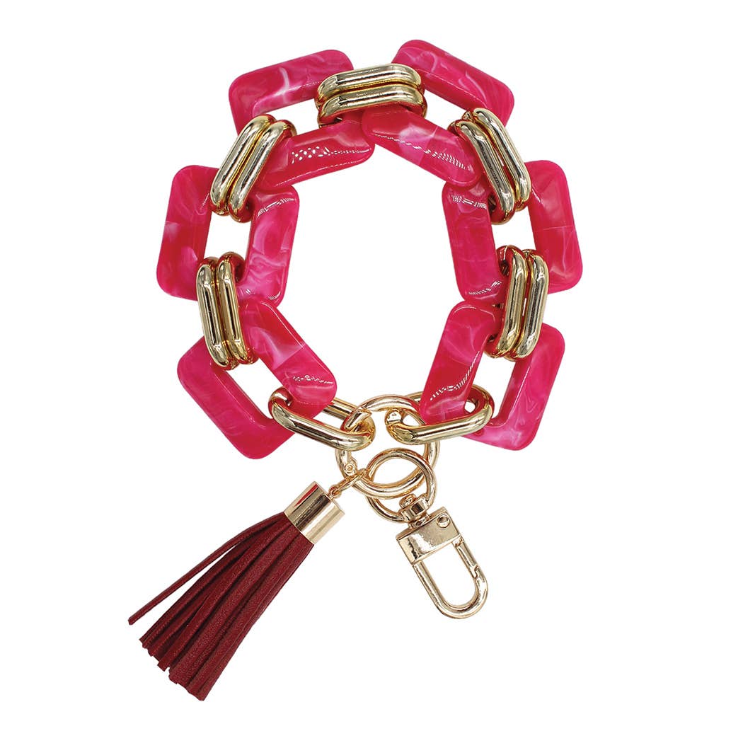 Bracelet Keychain with Tassel