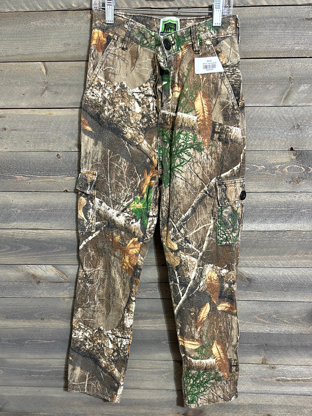 #25 YL camo pants