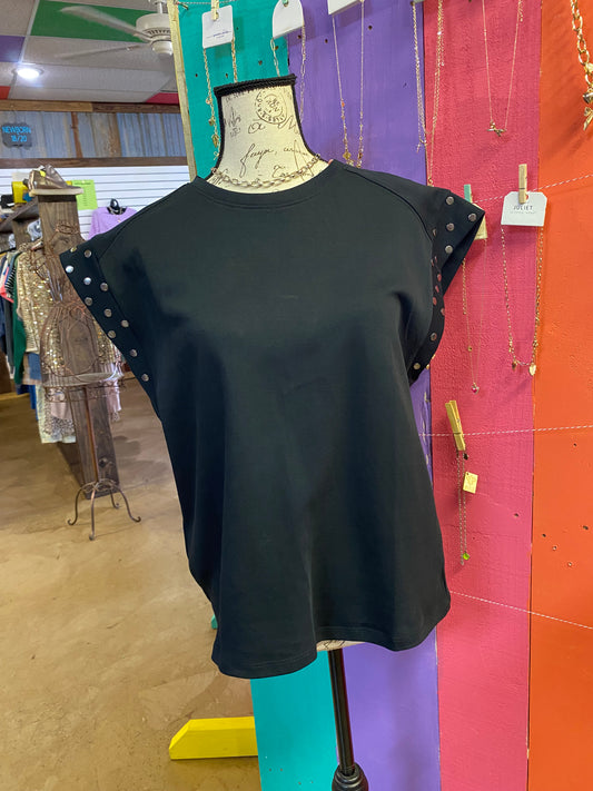 CC BLACK DOLMAN TOP