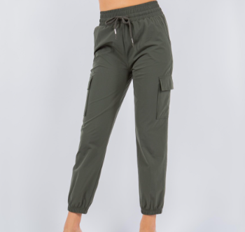 Brushed Cargo Jogger Pants