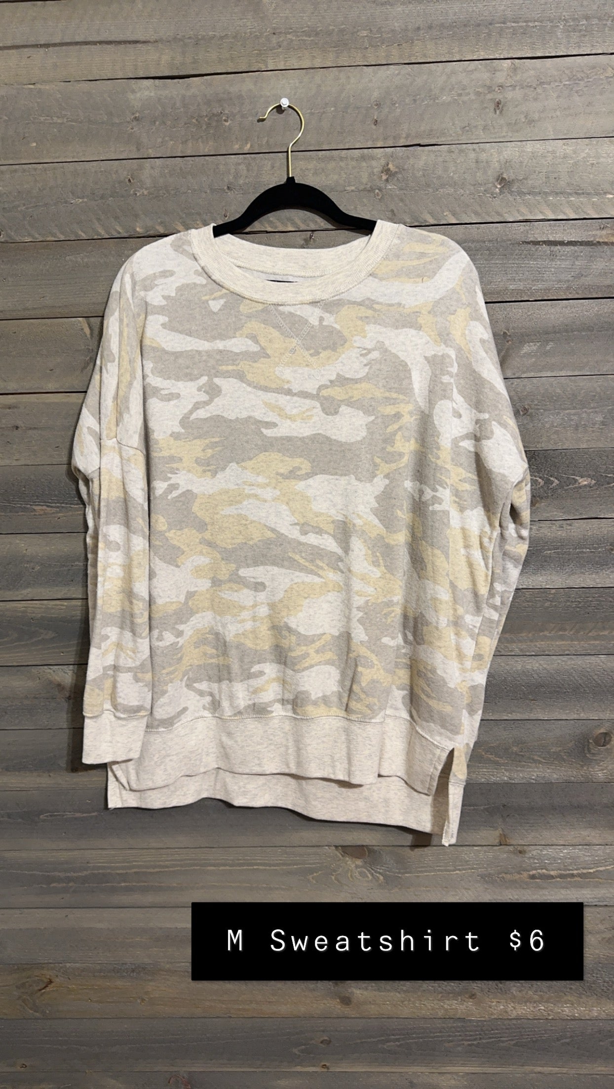 #111 M CAMO SWEATSHIRT NOV