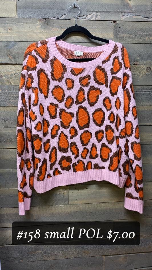 #158 Small Leopard Sweater