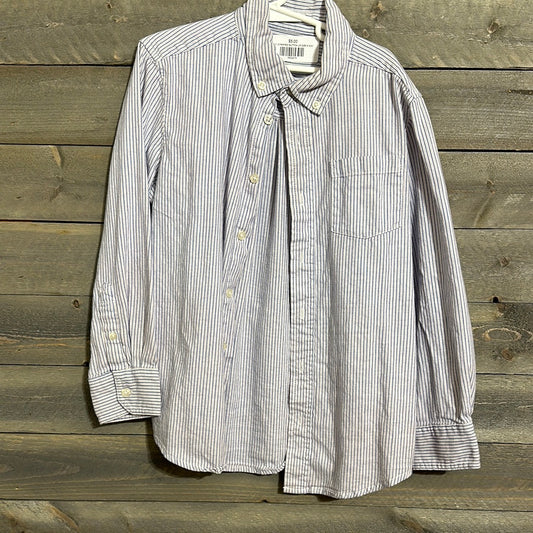 #111 STRIPPED BUTTON UP SIZE 8 NOV