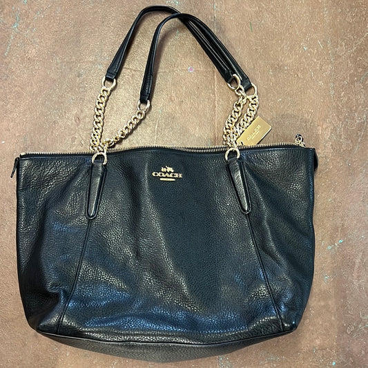 #144 Black Coach Bag