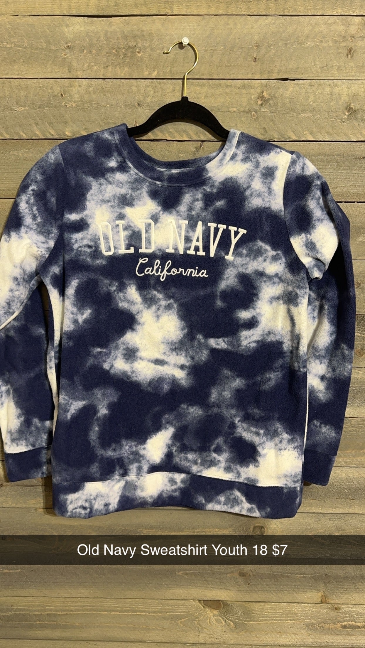 #11 OLD NAVY TYE DYE YXXL SWEATSHIRT 10/23