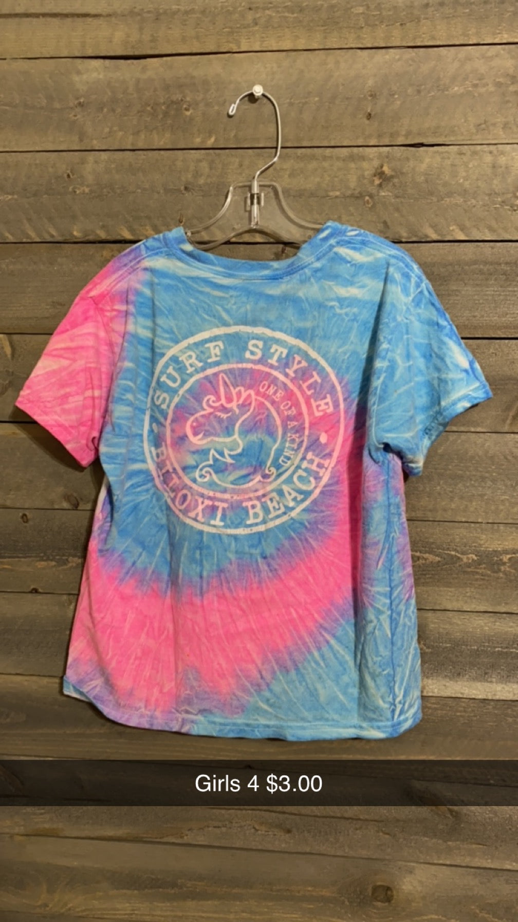 #1 TYE DYE TEE GIRLS 4 (10/23)