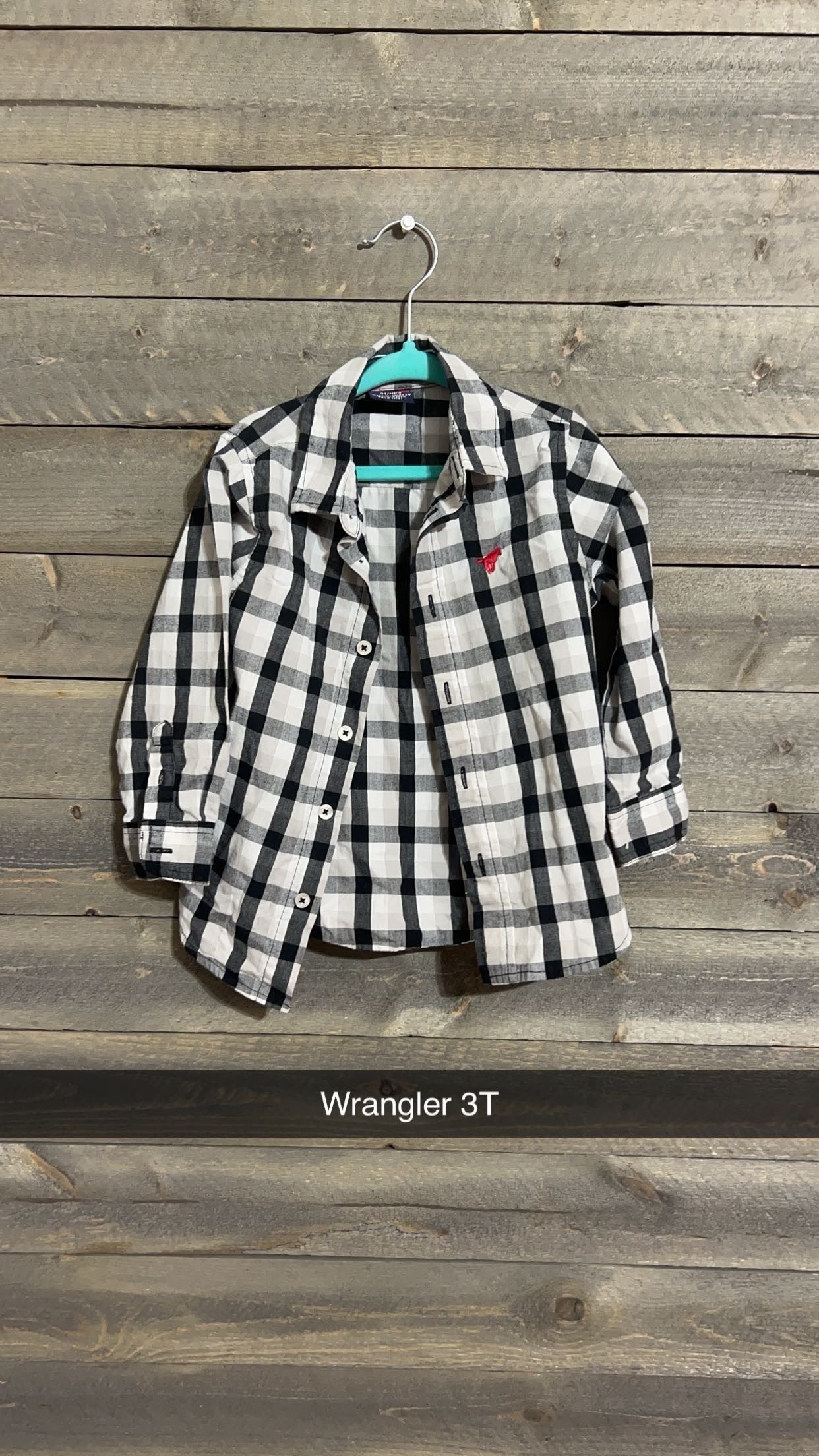 #83 Wrangler button up 3t