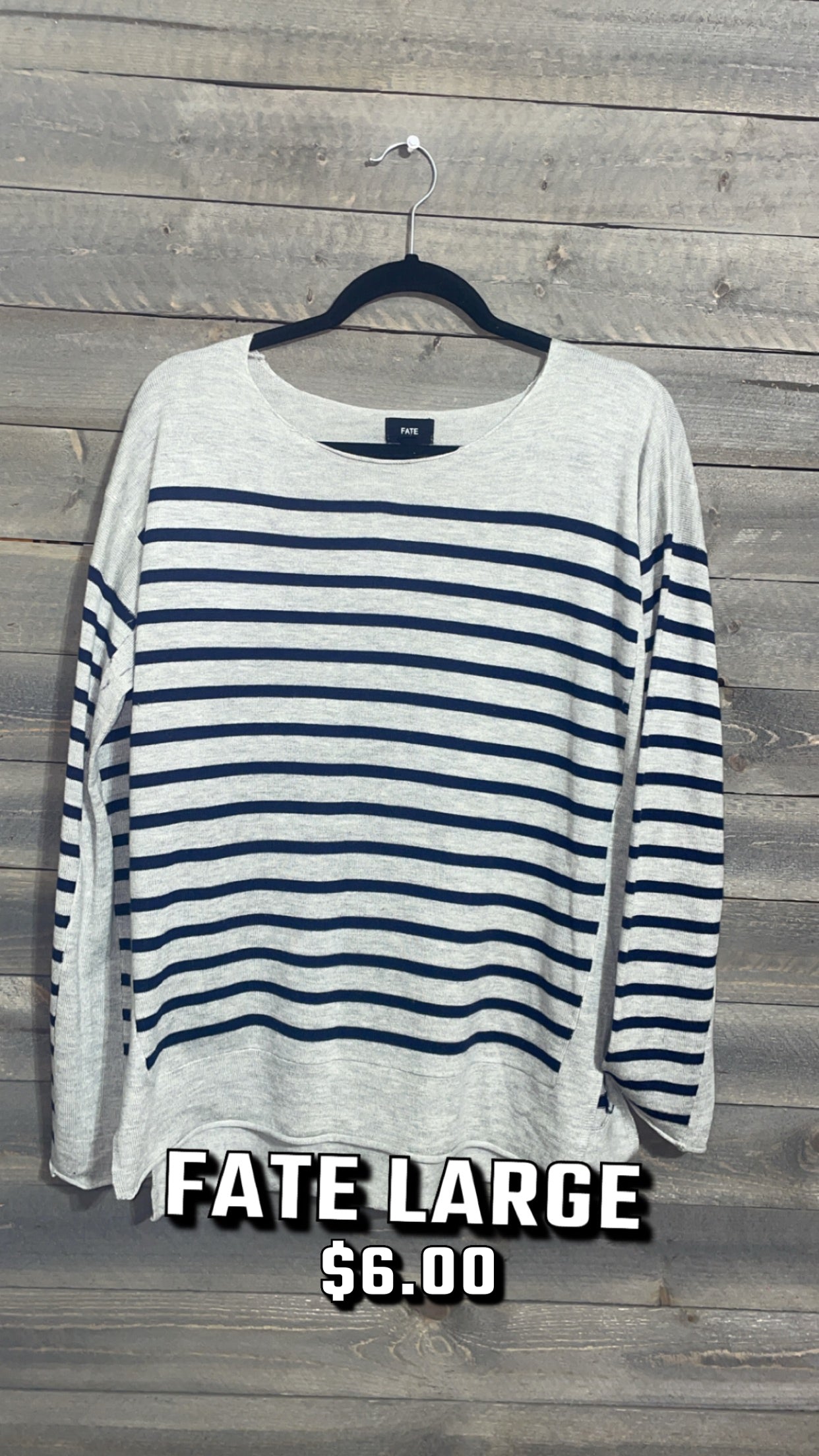 #74 STRIPPED SWEATER LARGE NOV