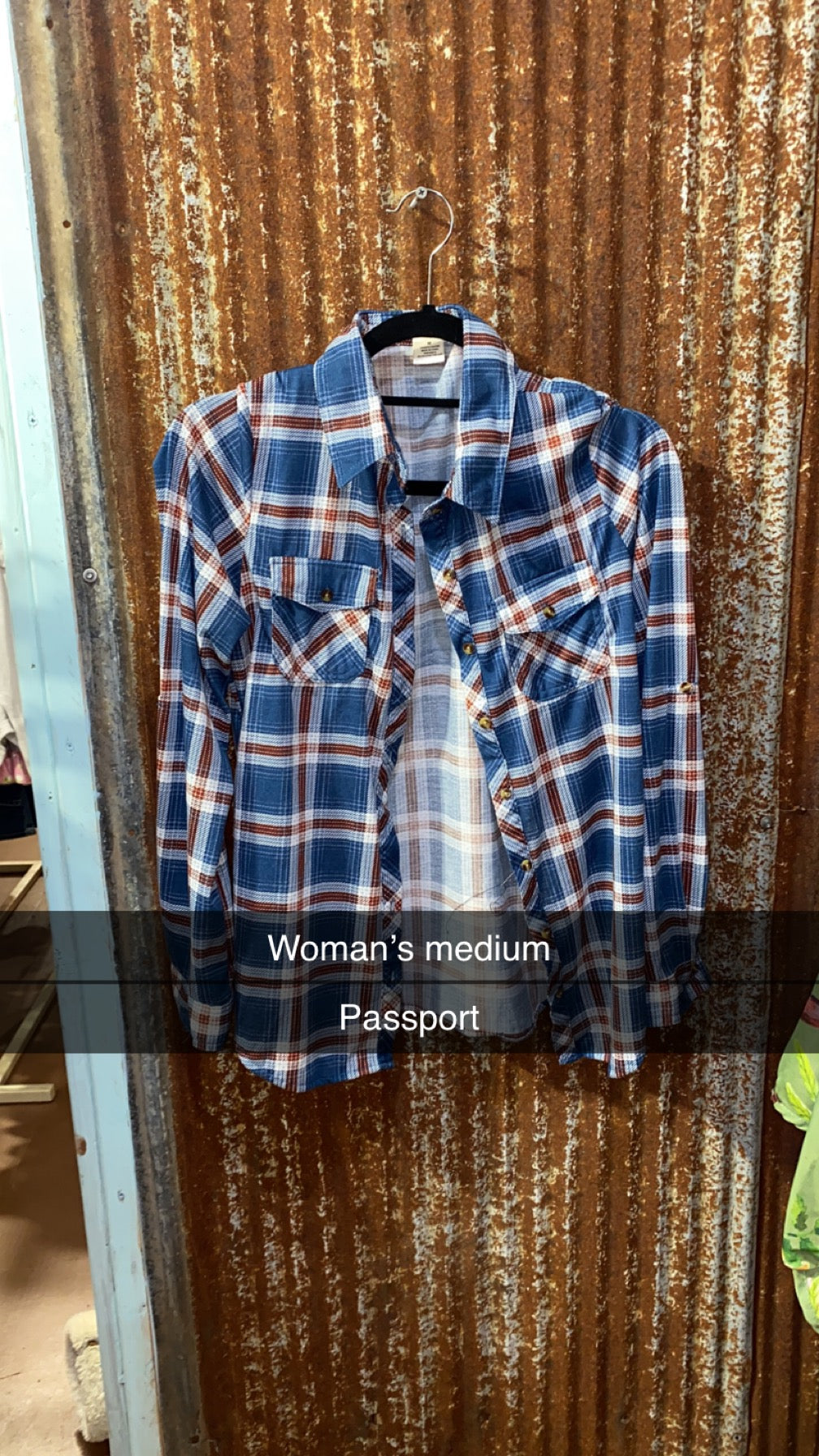 #19 medium blue flannel