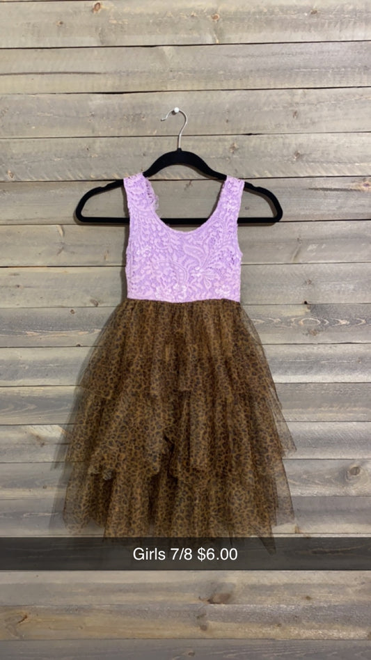 #25 LEOPARD TULLE DRESS 7/8 (10/23)