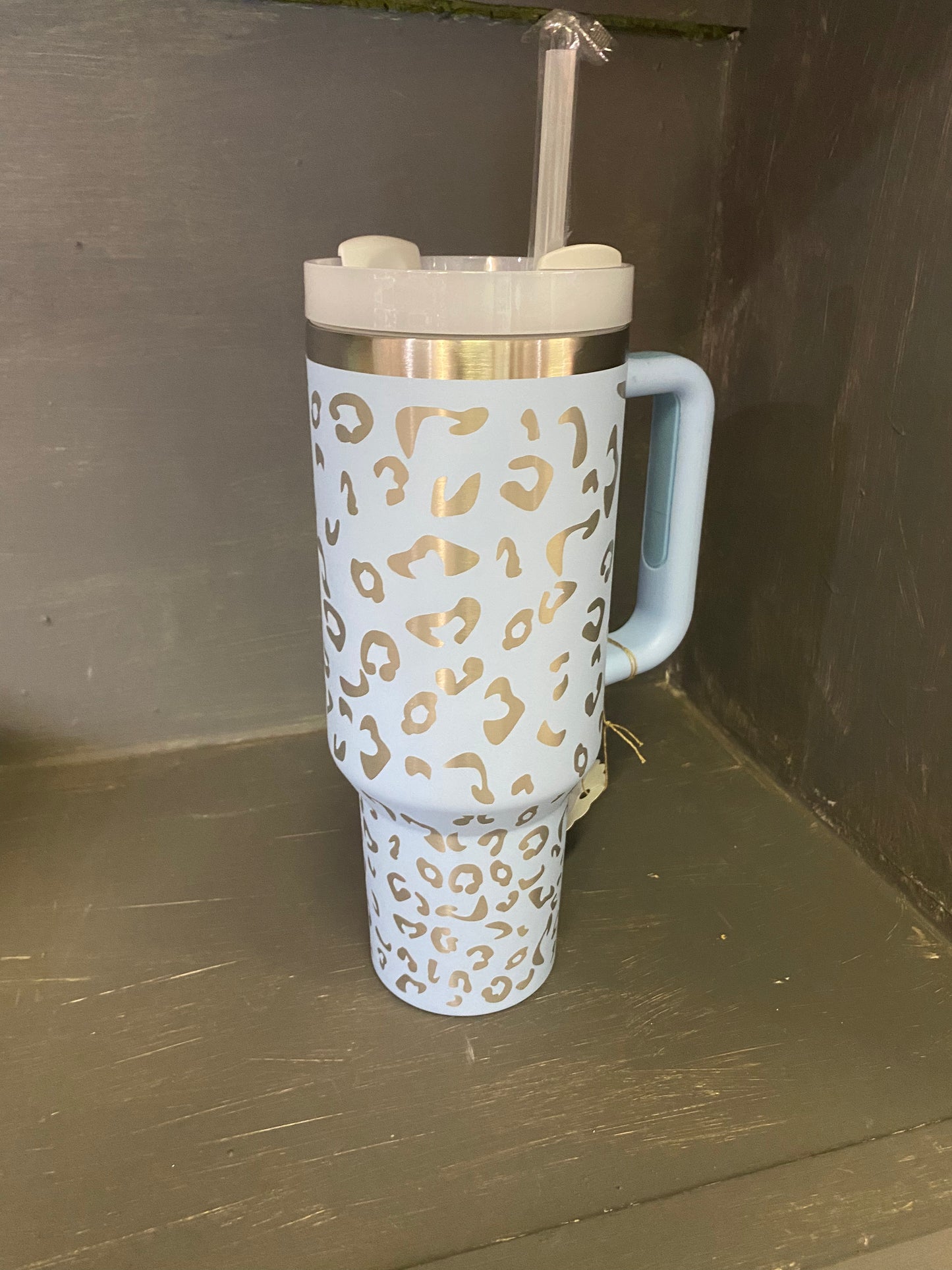 40oz Leopard Engraved Tumbler