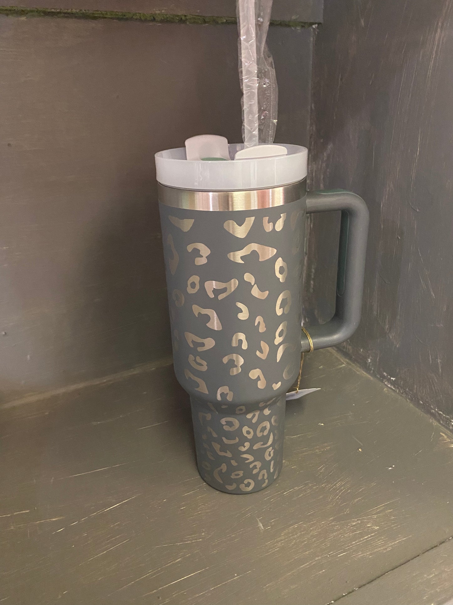 40oz Leopard Engraved Tumbler