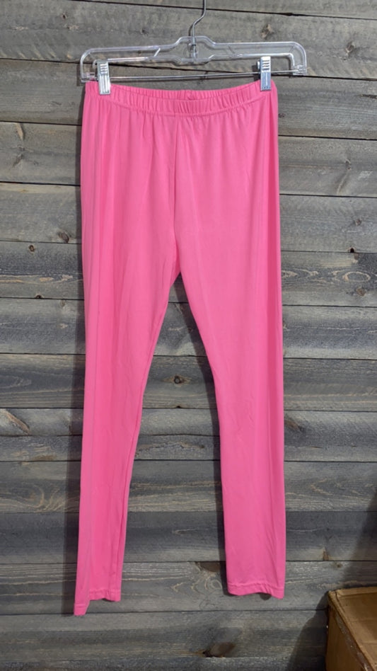 #127 girls 10/12 pink leggings