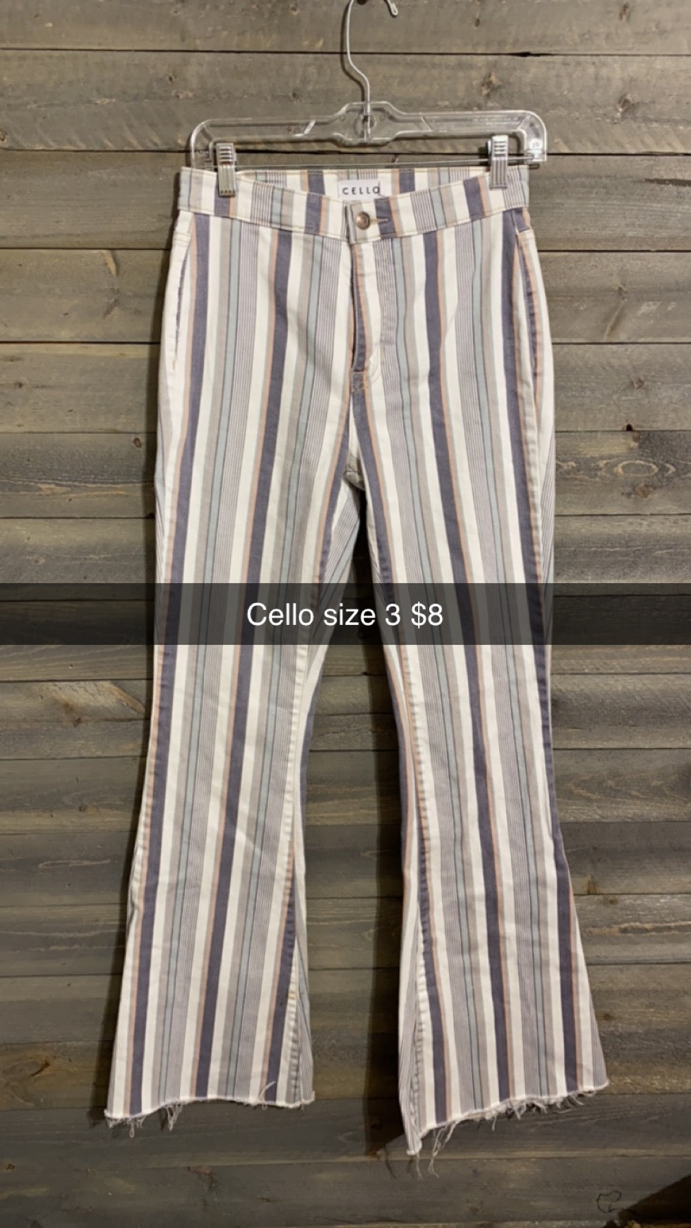 #25 Cello Size 3 Stripped Pants