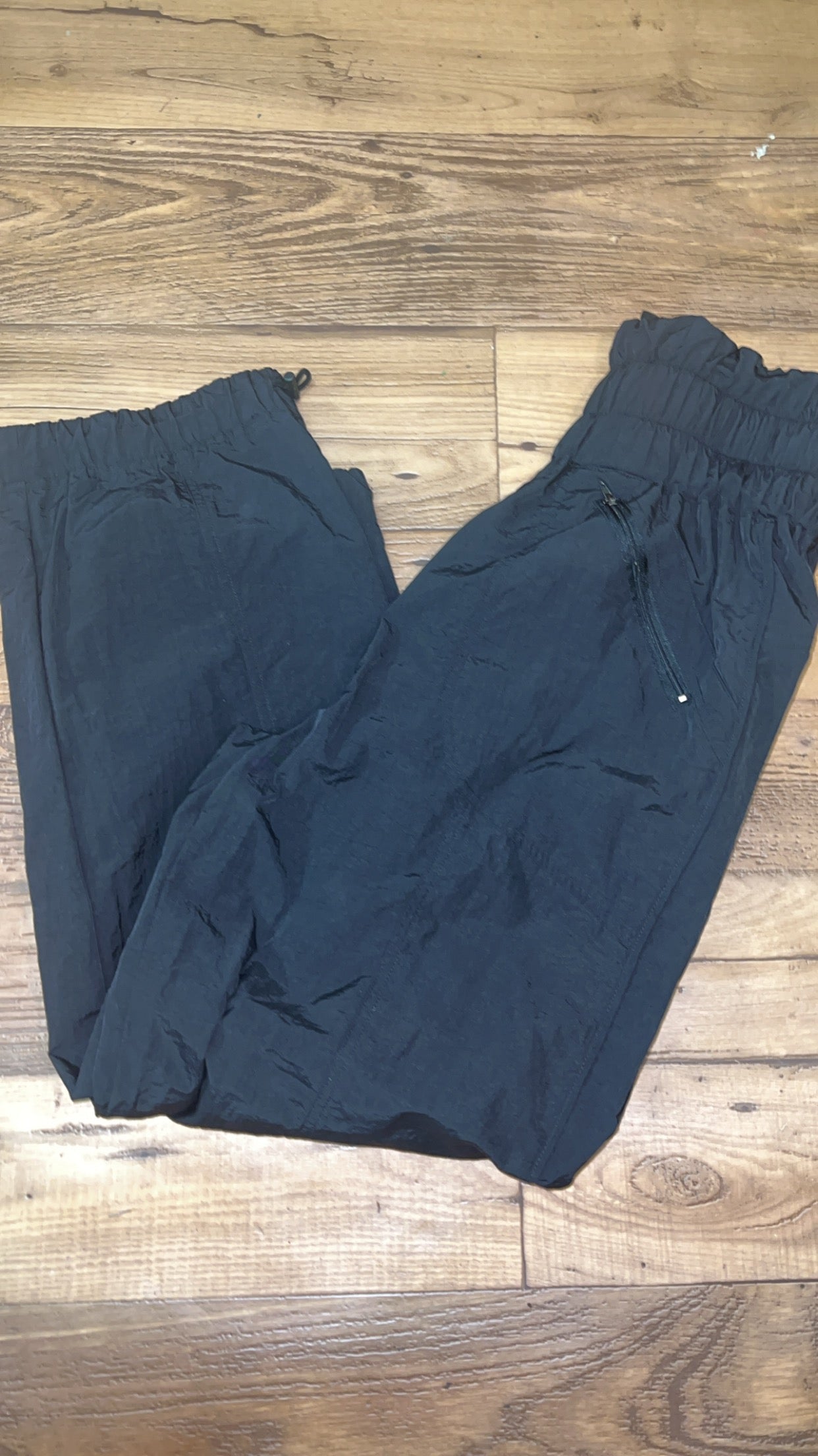 Zenana Black wind breaker joggers