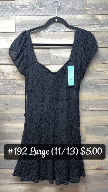 #192 Large Black Dress