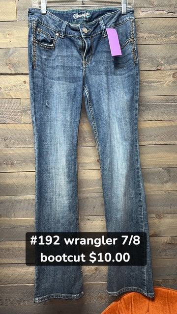 #192 7/8 Wrangler Bootcut