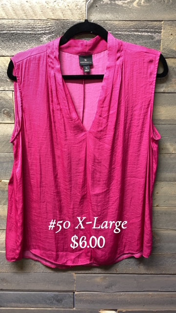 #50 Xlarge Purple Dress Top