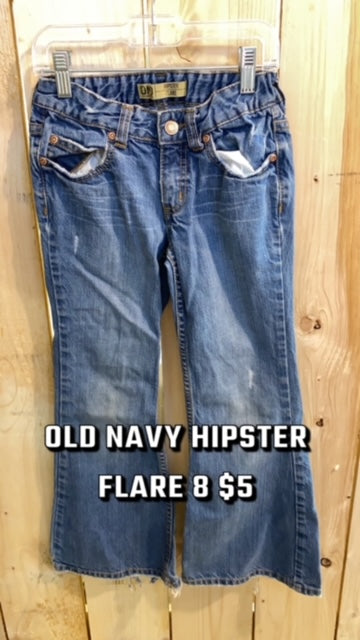 #160 OLD NAVY HIPSTER FLARE 8 2/24