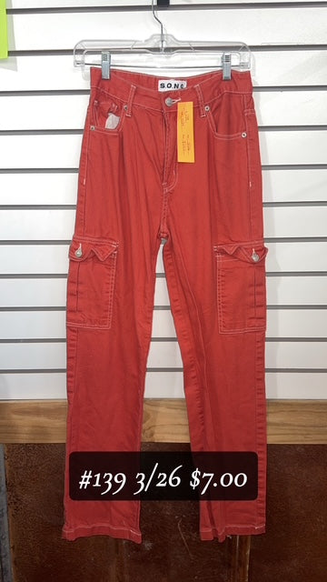 #139 3/26 ORANGE JEANS