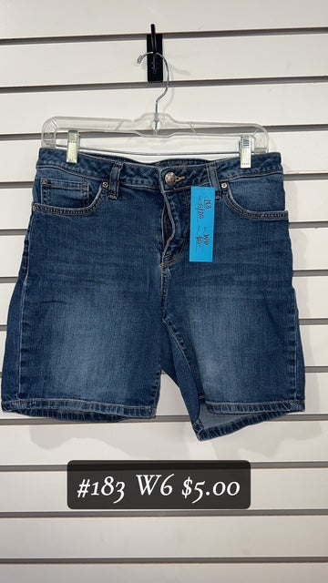 #183 W6 DENIM SHORTS