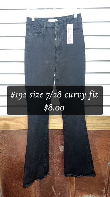 #192 SIZE 7/28 CURVY FIT