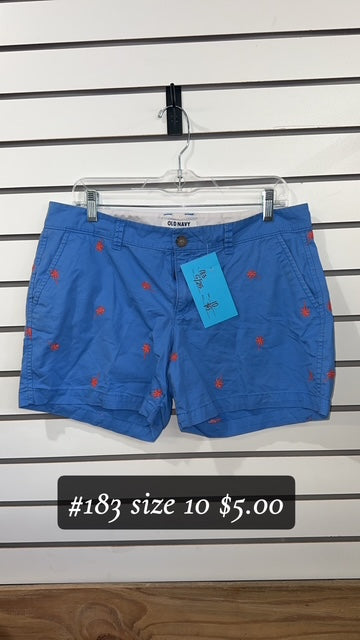 #183 TROPICAL SIZE 10 SHORTS