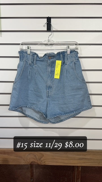 #15 SIZE 11/29 DENIM SHORTS