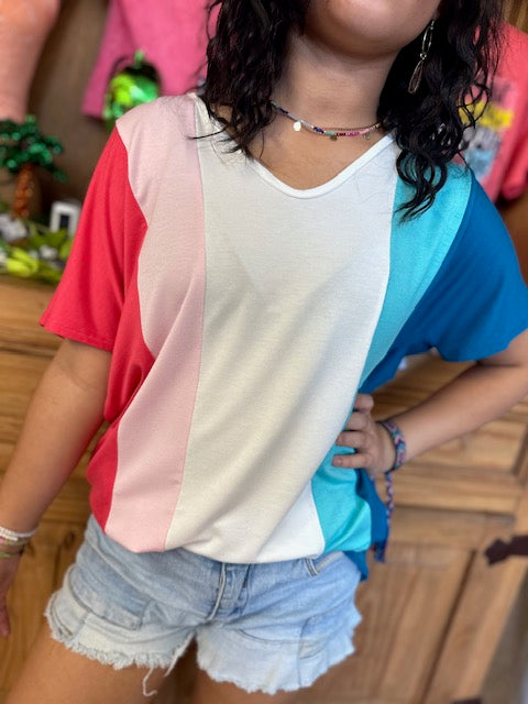 SOLID COLOR BLOCK TOP