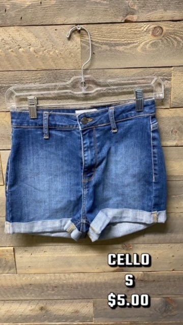 #109 SM CELLO DENIM SHORTS 4/1