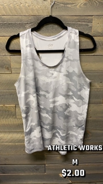 #109 ATHLETIC WORKS CAMO TANK MED 4/1