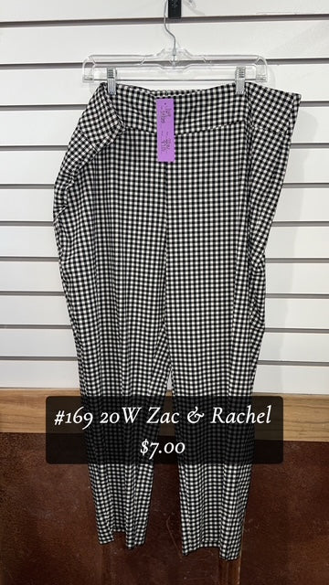 #169 20W Zac & Rachel Checkered Pants