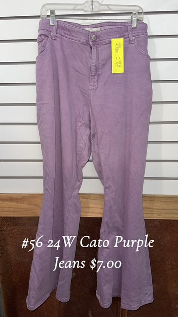 #56 Purple 24W Cato Jeans
