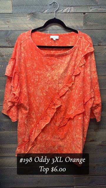 #198 ODDY 3XL ORANGE TOP