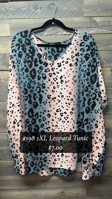 #198 1XL LEOPARD TUNIC