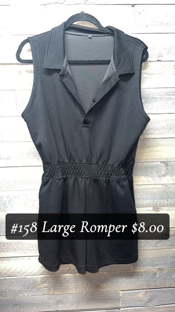 #158 LARGE BLACK ROMPER
