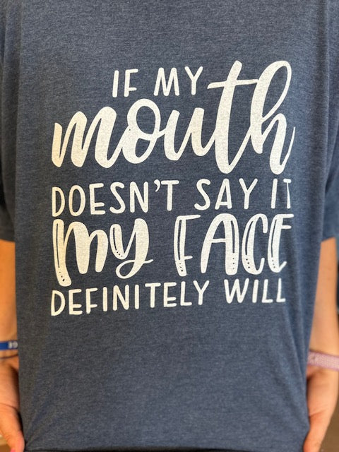 if my mouth doesn't say