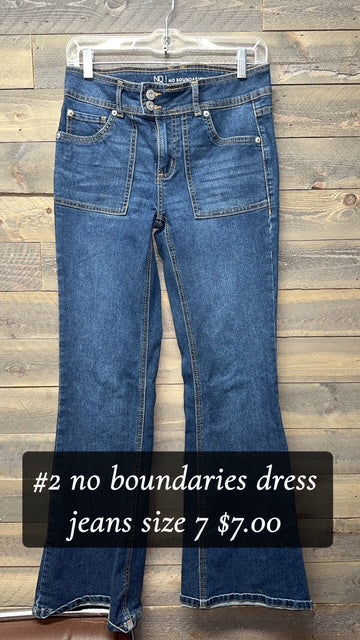 #2 NO BOUNDRIES SIZE 7 JEANS