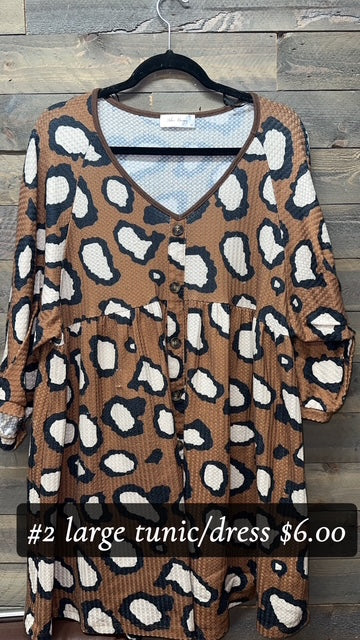 #2 LARGE LEOPARD TUNIC/DRESS
